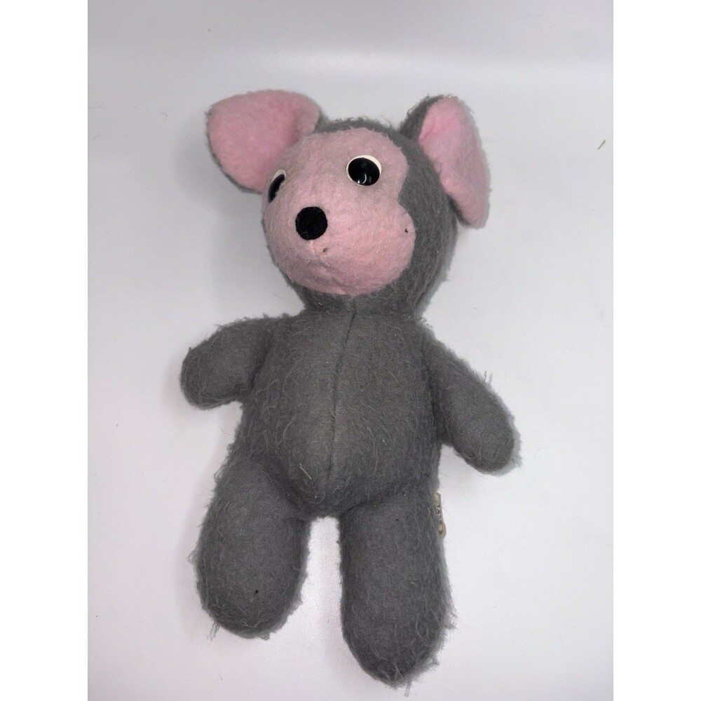 Vintage 1971 Animal Fair Inc. Mouse Miley Plush Used Good Condition.